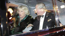 Britain's Prince Charles and Camilla, Duchess of Cornwall react as their car is attacked, in London, Thursday, Dec. 9, 2010. Angry protesters in London have attacked a car containing Prince Charles, the heir to the British throne, and his wife Camilla, Duchess of Cornwall. An Associated Press photographer saw demonstrators kick the car in Regent Street, in the heart of London's shopping district. The car then sped off. Charles' office, Clarence House, confirmed that "their royal highnesses' car was attacked by protesters on the way to their engagement at the London Palladium this evening, but their royal highnesses are unharmed." - Britain's Prince Charles and Camilla, Duchess of Cornwall react as their car is attacked, in London, Thursday, Dec. 9, 2010. Angry protesters in London have attacked a car containing Prince Charles, the heir to the British throne, and his wife Camilla, Duchess of Cornwall. An Associated Press photographer saw demonstrators kick the car in Regent Street, in the heart of London's shopping district. The car then sped off. Charles' office, Clarence House, confirmed that "their royal highnesses' car was attacked by protesters on the way to their engagement at the London Palladium this evening, but their royal highnesses are unharmed." | Matt Dunham/The Associated Press